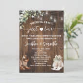 eucalyptus niets Fancy gewoon liefde Casual bruilo Kaart (Staand voorkant)