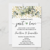 eucalyptus niets Fancy gewoon liefde elopement Kaart (Voorkant)