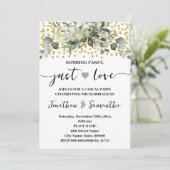 eucalyptus niets Fancy gewoon liefde elopement Kaart (Staand voorkant)