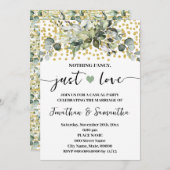 eucalyptus niets Fancy gewoon liefde elopement Kaart (Voorkant / Achterkant)