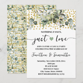 eucalyptus niets Fancy gewoon liefde elopement Kaart