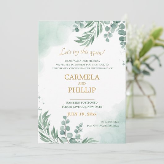 Eucalyptus Nieuw sparen de Aankondiging van de Dat (Staand voorkant)