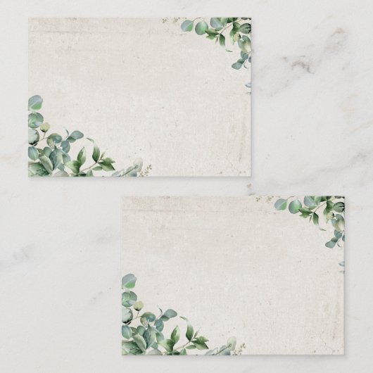 eucalyptus notitiekaartje (Voorkant / Achterkant)