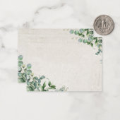 eucalyptus notitiekaartje (Voorkant / Achterkant in situ)