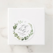 Eucalyptus Oh Baby Classic Round Sticker Bedankjes Labels (In situ)