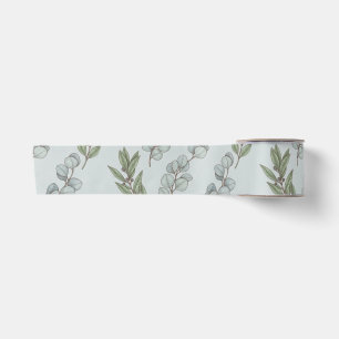 Eucalyptus & Olijf Botanisch Inpakpapier Satijnen Lint