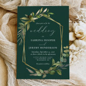 Eucalyptus Olijfgroen Goud Geo Smaragdgroen Kaart