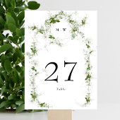 Eucalyptus omwoeld met schimmel Elegant monogram W Kaart