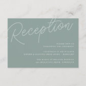 Eucalyptus | Ontvangst van watermerk-weddenschappe Informatiekaartje (Voorkant)