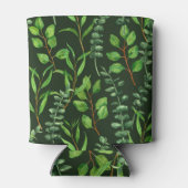 Eucalyptus op donkergroen blikjeskoeler (Achterkant)