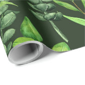 Eucalyptus op donkergroen cadeaupapier (Rol Hoek)