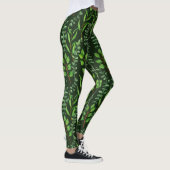 Eucalyptus op donkergroen leggings (Rechts)