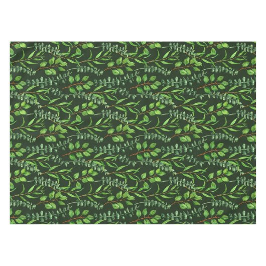 Eucalyptus op donkergroen tafelkleed (Voorkant (Horizontaal))