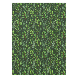 Eucalyptus op donkergroen tafelkleed