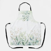 Eucalyptus op maat schort (Voorkant)