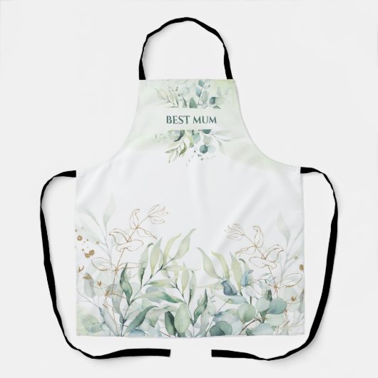 Eucalyptus op maat schort (Voorkant)