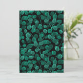 Eucalyptus op zwart (Staand voorkant)