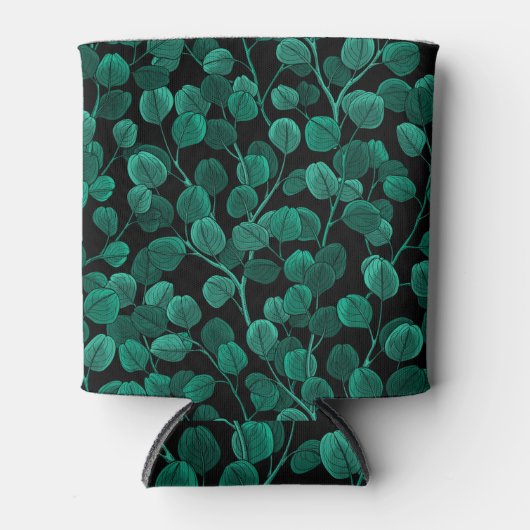 Eucalyptus op zwart blikjeskoeler (Voorkant)