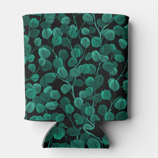 Eucalyptus op zwart blikjeskoeler (Achterkant)