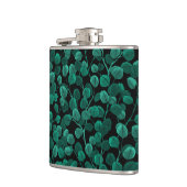 Eucalyptus op zwart heupfles (Links)