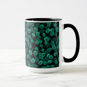 Eucalyptus op zwart mok