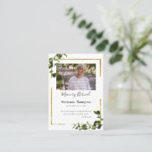 Eucalyptus Orthodoxe begrafenisgebed Kaart Plaatskaartje (Staand voorkant)