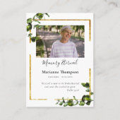 Eucalyptus Orthodoxe begrafenisgebed Kaart Plaatskaartje (Voorkant)