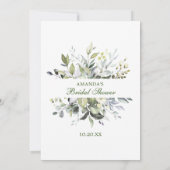 Eucalyptus Over of Onder Bruiloftsfeest Spelkaart Kaart (Achterkant)