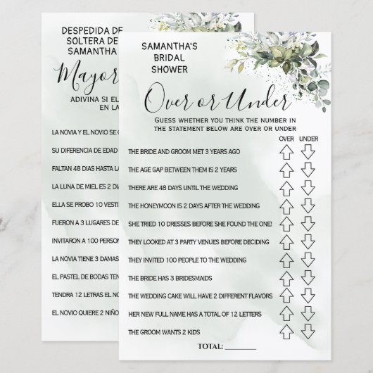 Eucalyptus Over of onder de douche, tweetalig wild (Voorkant / Achterkant)