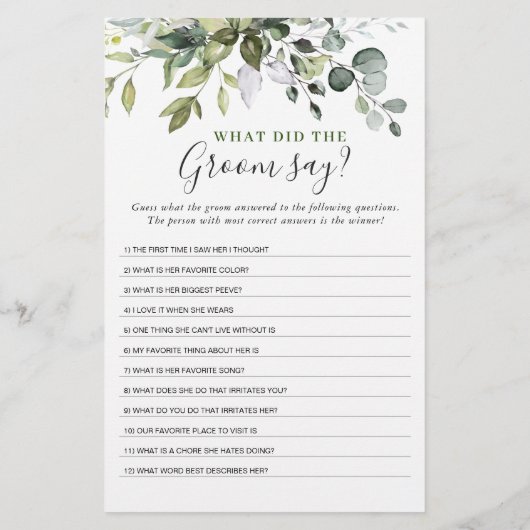 Eucalyptus over of onder Vrijgezellenfeest (Achterkant)