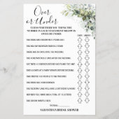 Eucalyptus over of onder Vrijgezellenfeest Flyer (Voorkant)