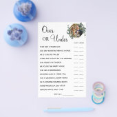 Eucalyptus Over of onder Vrijgezellenfeest spelkaa Flyer (Enkel)