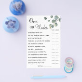 Eucalyptus Over of onder Vrijgezellenfeest spelkaa Flyer (Enkel)