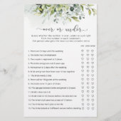 Eucalyptus over of onder vrijgezellenfeest wild (Voorkant)