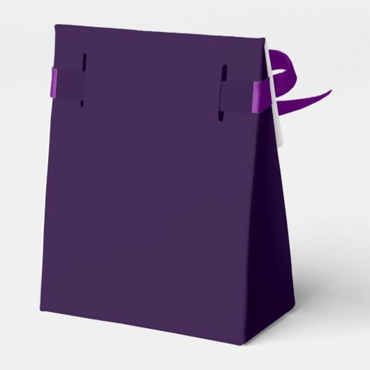 Eucalyptus Paarse Plum Botanische Initialen Huweli Bedankdoosjes (Achterkant)