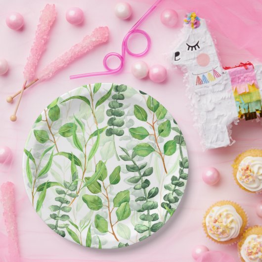 Eucalyptus Papieren Bordje (Feest)