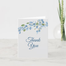 Eucalyptus Pastel Groen en Blauw Dank je wel