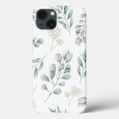 Eucalyptus Patroon iphone hoesje  (Achterkant)