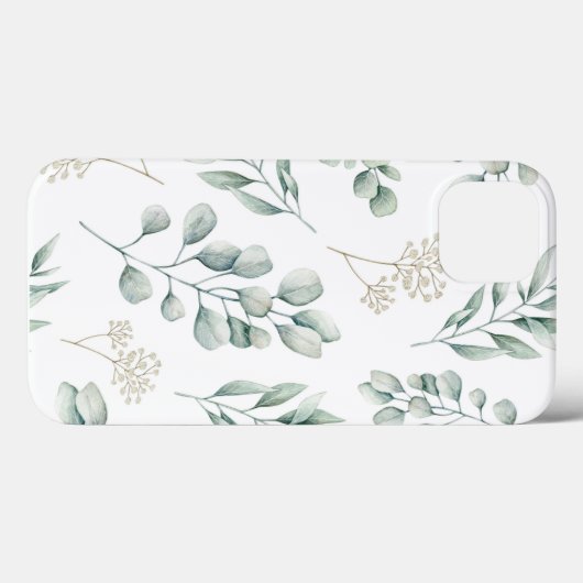 Eucalyptus Patroon iphone hoesje (Achterkant (horizontaal))