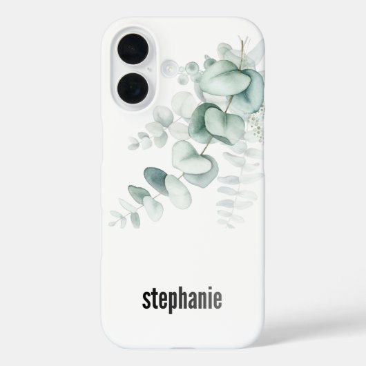 Eucalyptus Patroon iPhone Hoesje (Achterkant)