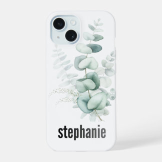Eucalyptus Patroon iPhone Hoesje 15 Case