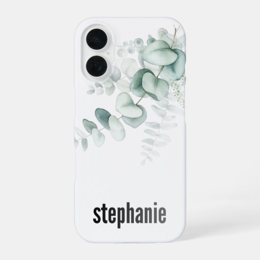 Eucalyptus Patroon iPhone Hoesje iPhone 16 Hoesje (Achterkant)