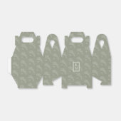 Eucalyptus Pattern Green ID901 Bedankdoosjes (Uitgevouwen)