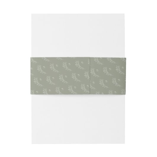 Eucalyptus Pattern Green ID901 Uitnodigingen Wikkel (Achterkant Voorbeeld)