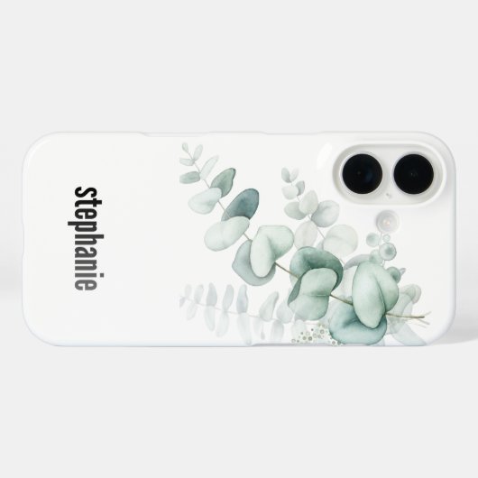 Eucalyptus Pattern iphone Case (Achterkant (horizontaal))