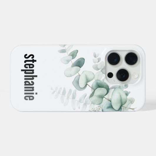 Eucalyptus Pattern iphone Case iPhone Hoesje (Achterkant horizontaal)