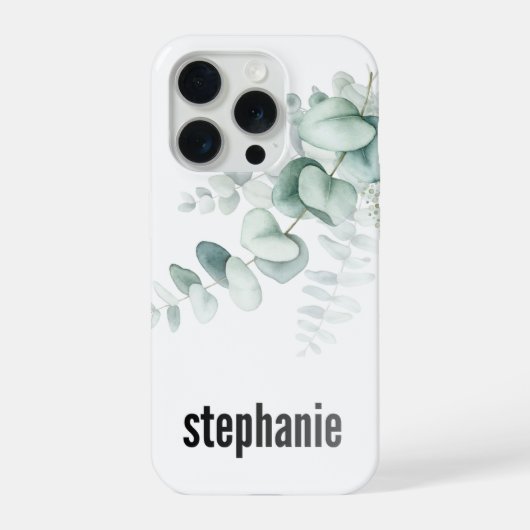 Eucalyptus Pattern iphone Case iPhone Hoesje (Achterkant)