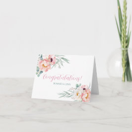 Eucalyptus Peonies Wedding Gefeliciteerd Kaart