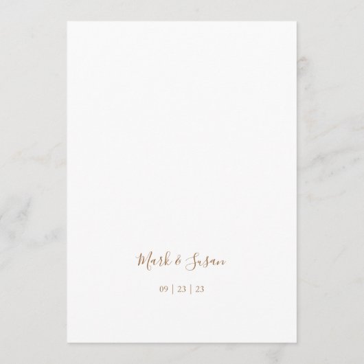 Eucalyptus Peonies Wedding Seating Chart Kaart (Achterkant)