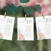 Eucalyptus Peonies Wedding Seating Chart Kaart